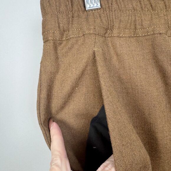 3.1 PHILLIP LIM | Khaki Green Wool Drawstring Trouser Pants Women’s Size 6 - Picture 6 of 9